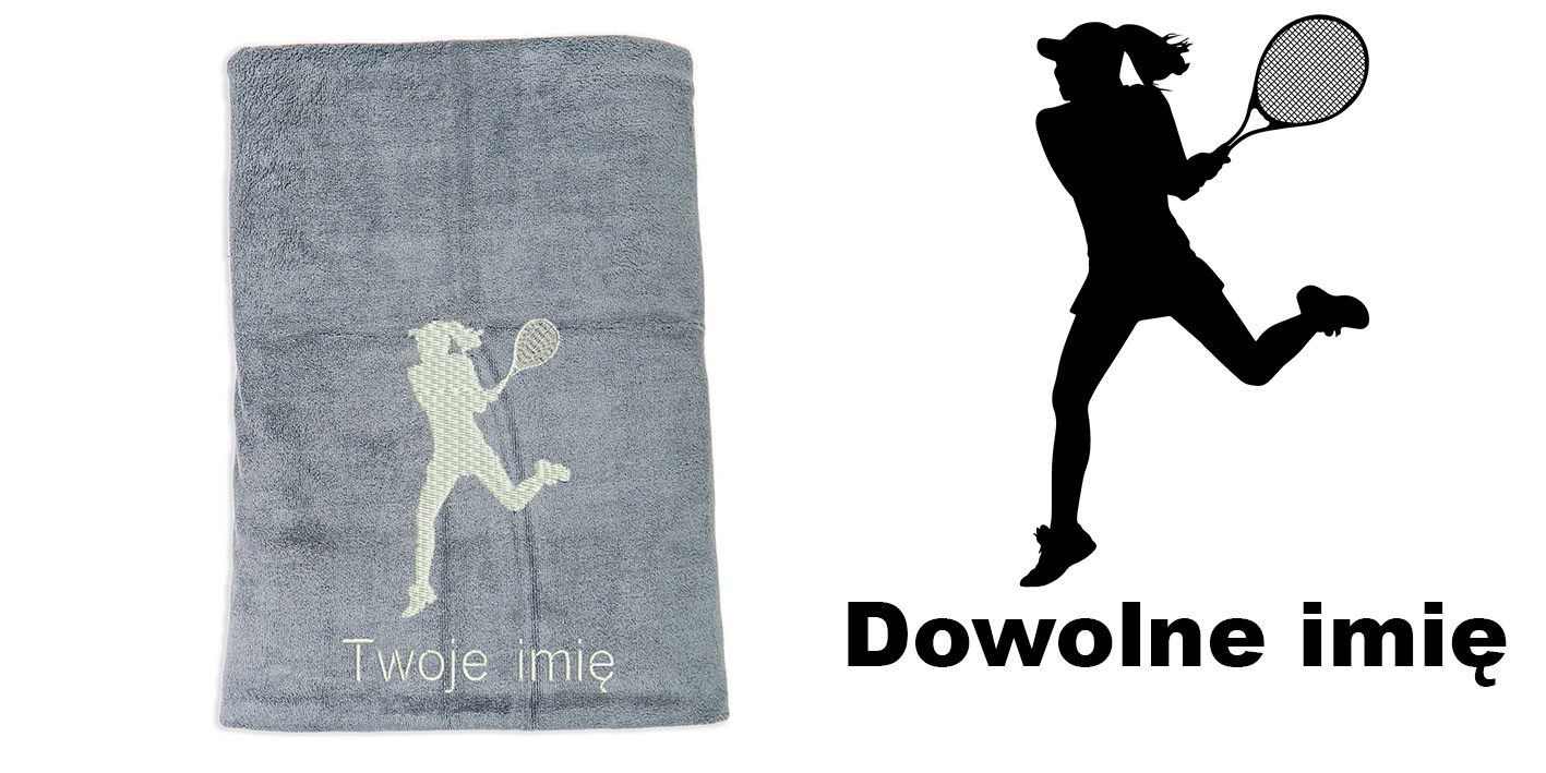 ręcznik szybkoschnący z mikrofibry dla tenisistki